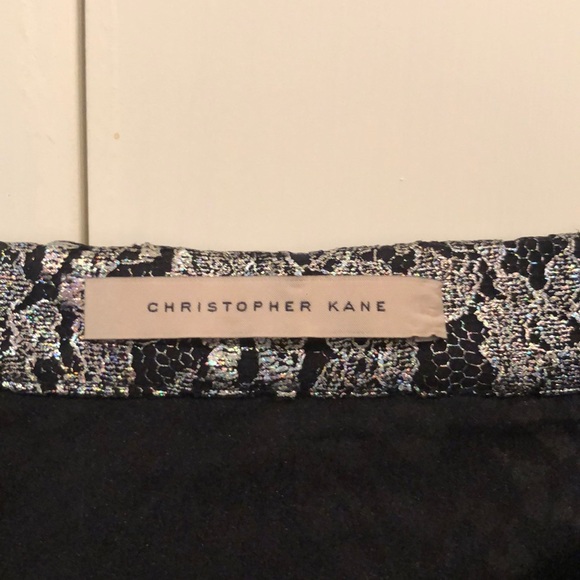 HOST PICK 1/8 💗Christopher Kane Silver Lace Skirt - Picture 4 of 5